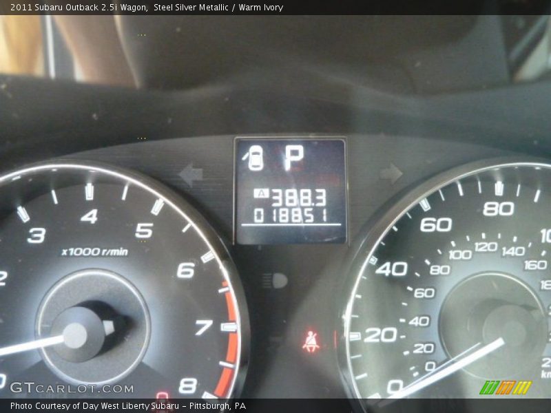 Steel Silver Metallic / Warm Ivory 2011 Subaru Outback 2.5i Wagon