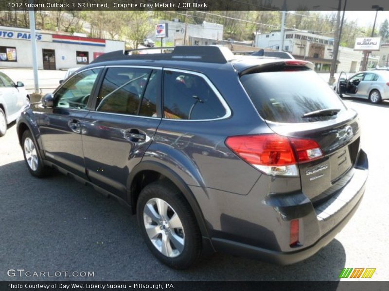 Graphite Gray Metallic / Off Black 2012 Subaru Outback 3.6R Limited