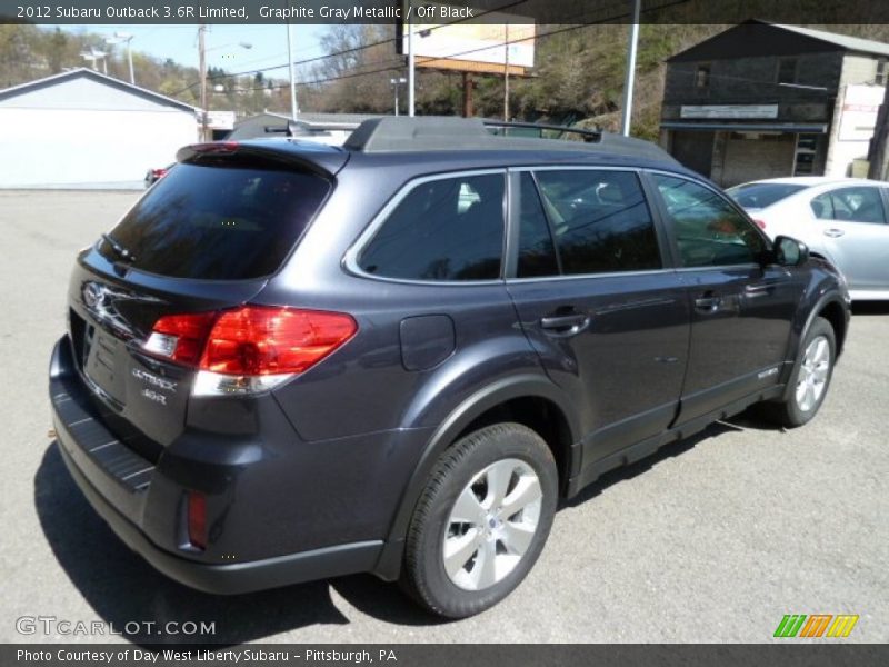 Graphite Gray Metallic / Off Black 2012 Subaru Outback 3.6R Limited