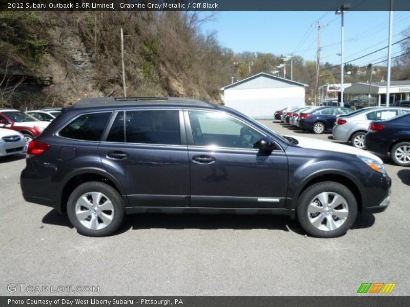 Graphite Gray Metallic / Off Black 2012 Subaru Outback 3.6R Limited