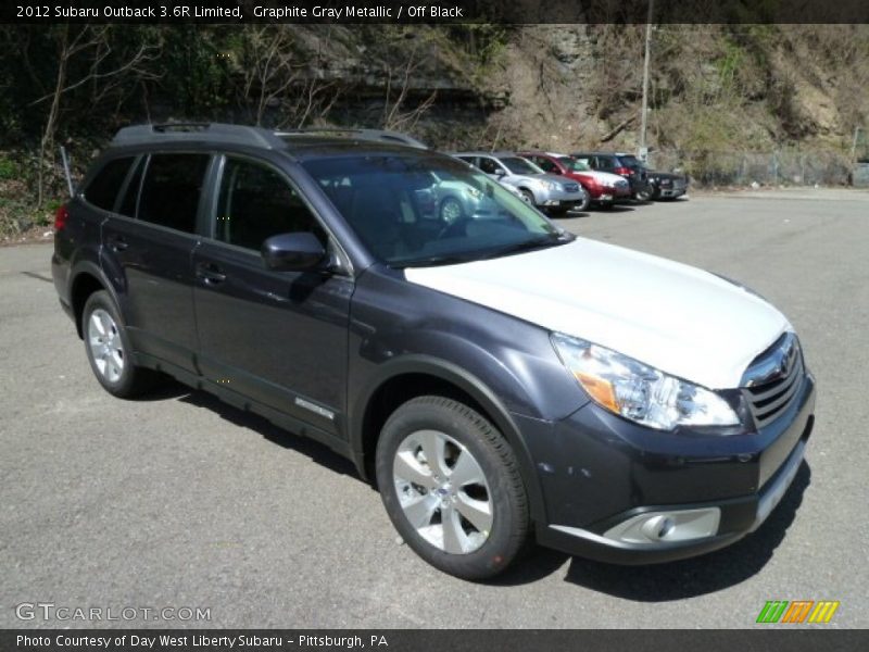 Graphite Gray Metallic / Off Black 2012 Subaru Outback 3.6R Limited