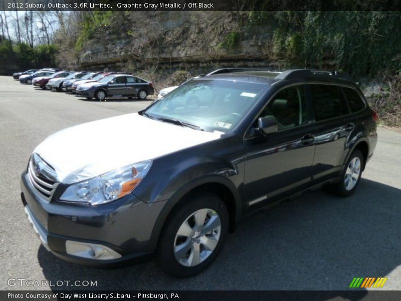 Graphite Gray Metallic / Off Black 2012 Subaru Outback 3.6R Limited