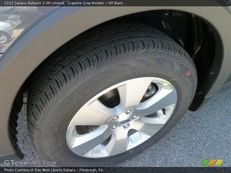 Graphite Gray Metallic / Off Black 2012 Subaru Outback 3.6R Limited