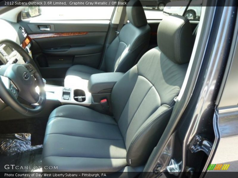 Graphite Gray Metallic / Off Black 2012 Subaru Outback 3.6R Limited