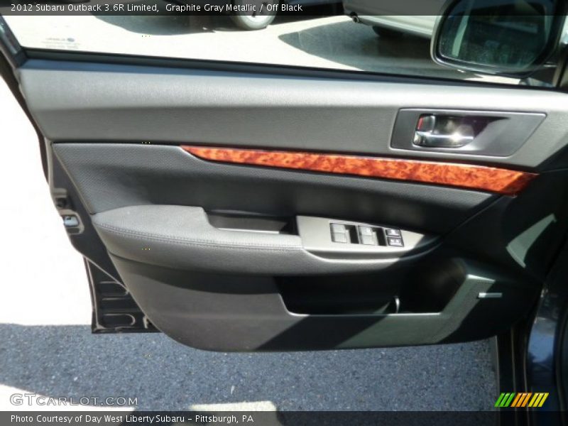 Graphite Gray Metallic / Off Black 2012 Subaru Outback 3.6R Limited
