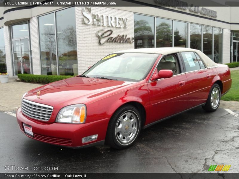 Crimson Pearl Red / Neutral Shale 2001 Cadillac DeVille Sedan