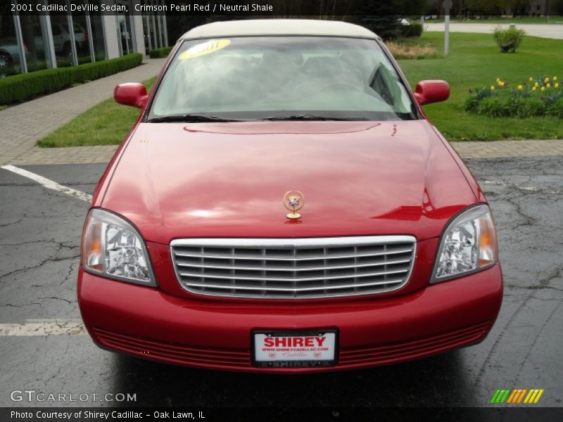 Crimson Pearl Red / Neutral Shale 2001 Cadillac DeVille Sedan