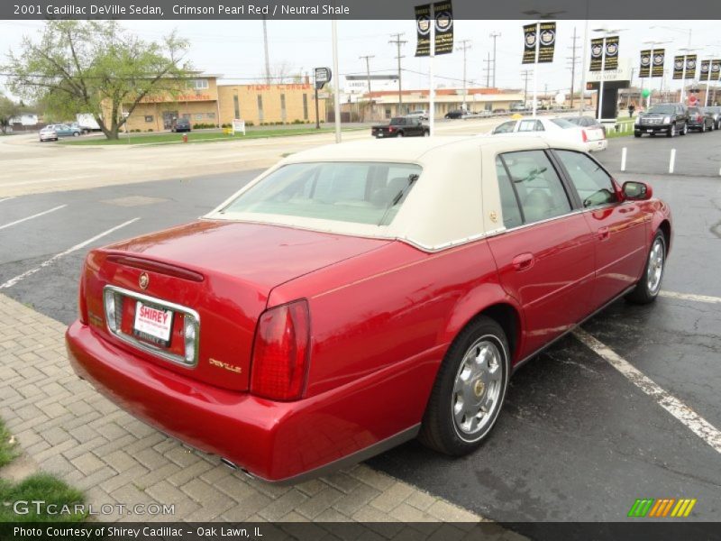 Crimson Pearl Red / Neutral Shale 2001 Cadillac DeVille Sedan