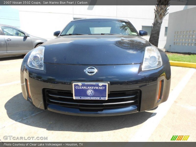 San Marino Blue Pearl / Carbon 2007 Nissan 350Z Coupe