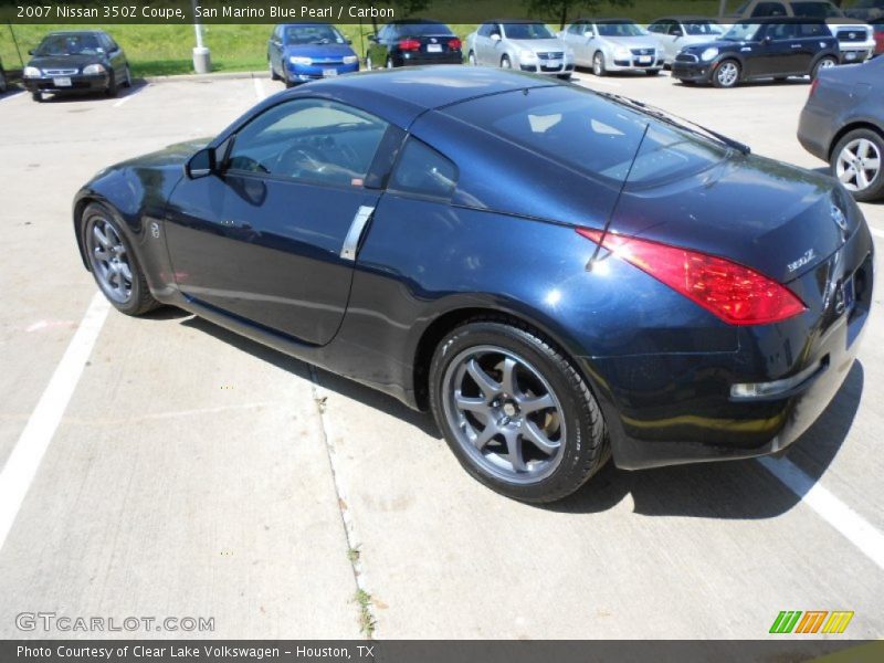 San Marino Blue Pearl / Carbon 2007 Nissan 350Z Coupe
