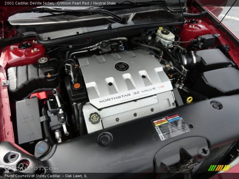Crimson Pearl Red / Neutral Shale 2001 Cadillac DeVille Sedan