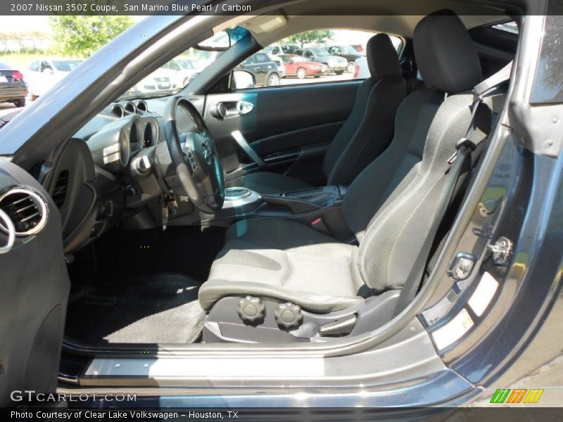 San Marino Blue Pearl / Carbon 2007 Nissan 350Z Coupe