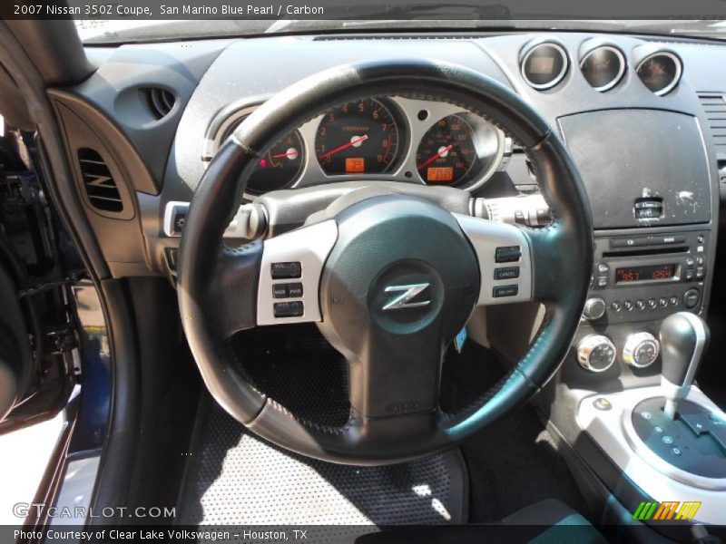 San Marino Blue Pearl / Carbon 2007 Nissan 350Z Coupe