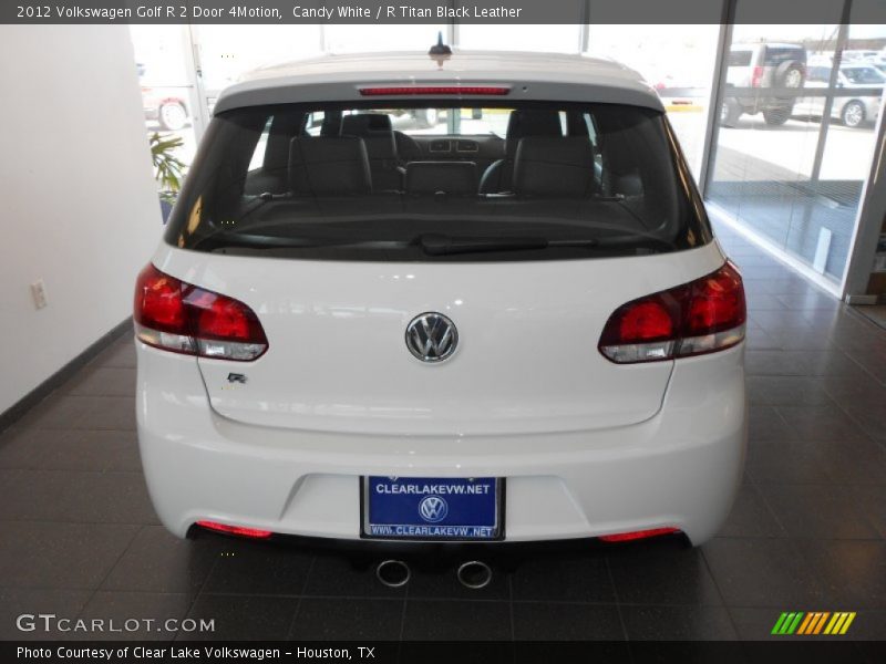 Candy White / R Titan Black Leather 2012 Volkswagen Golf R 2 Door 4Motion