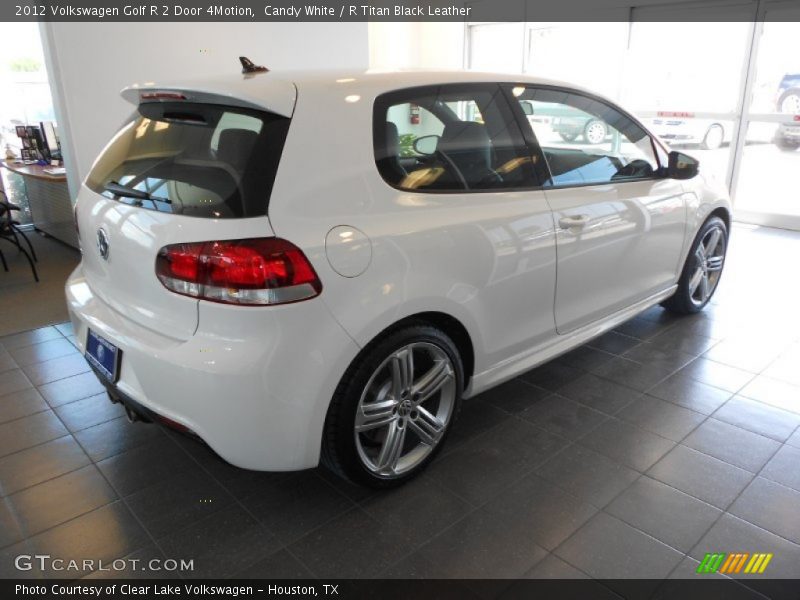 Candy White / R Titan Black Leather 2012 Volkswagen Golf R 2 Door 4Motion