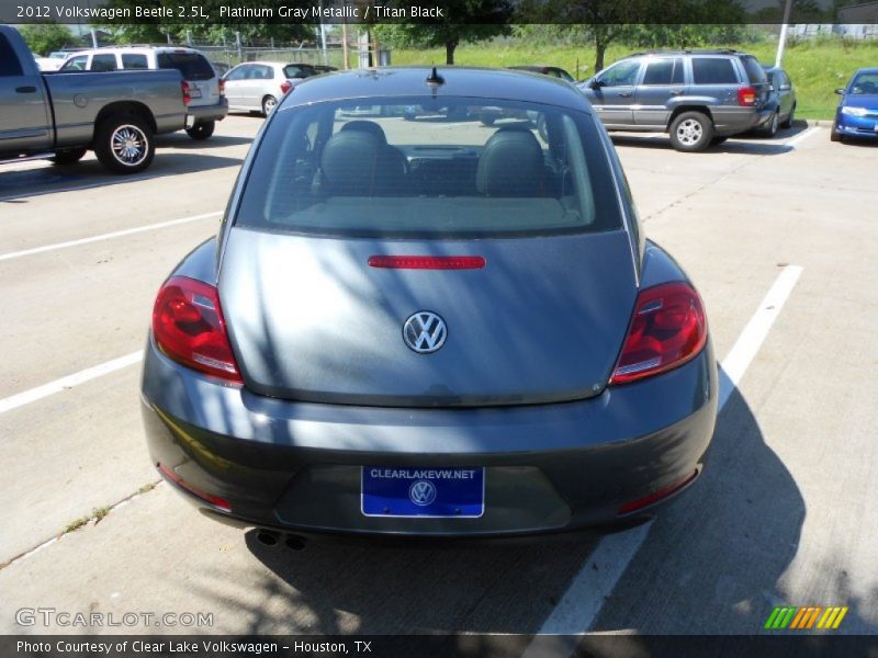 Platinum Gray Metallic / Titan Black 2012 Volkswagen Beetle 2.5L