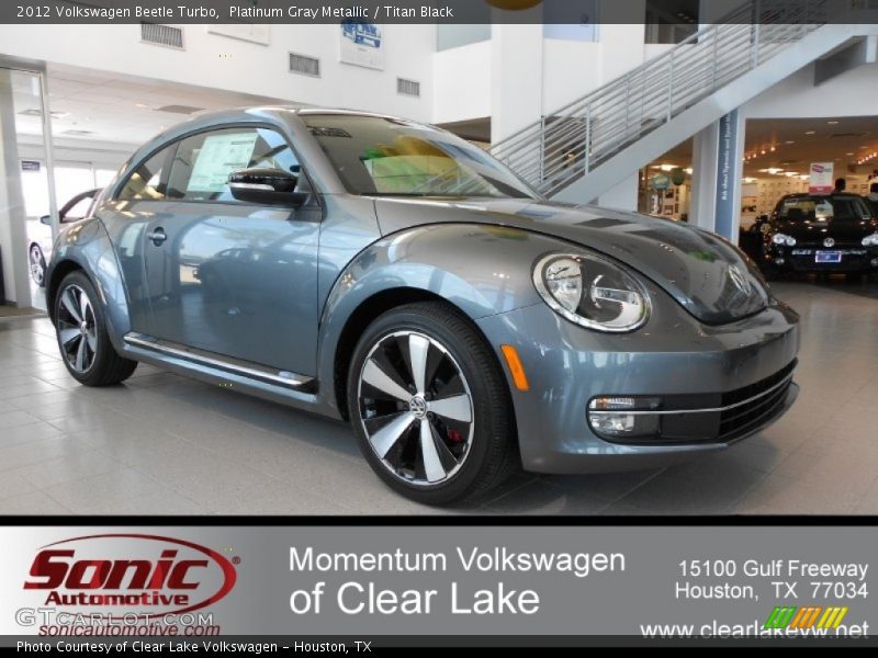 Platinum Gray Metallic / Titan Black 2012 Volkswagen Beetle Turbo