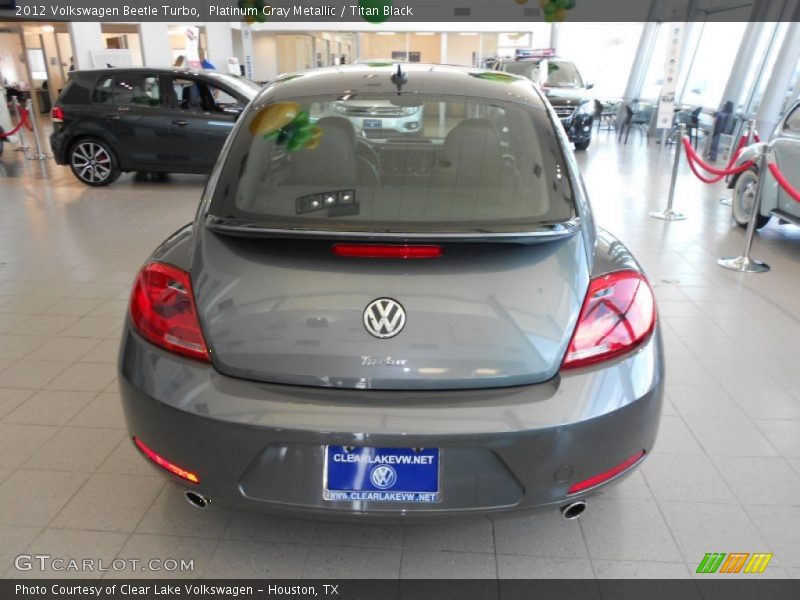 Platinum Gray Metallic / Titan Black 2012 Volkswagen Beetle Turbo