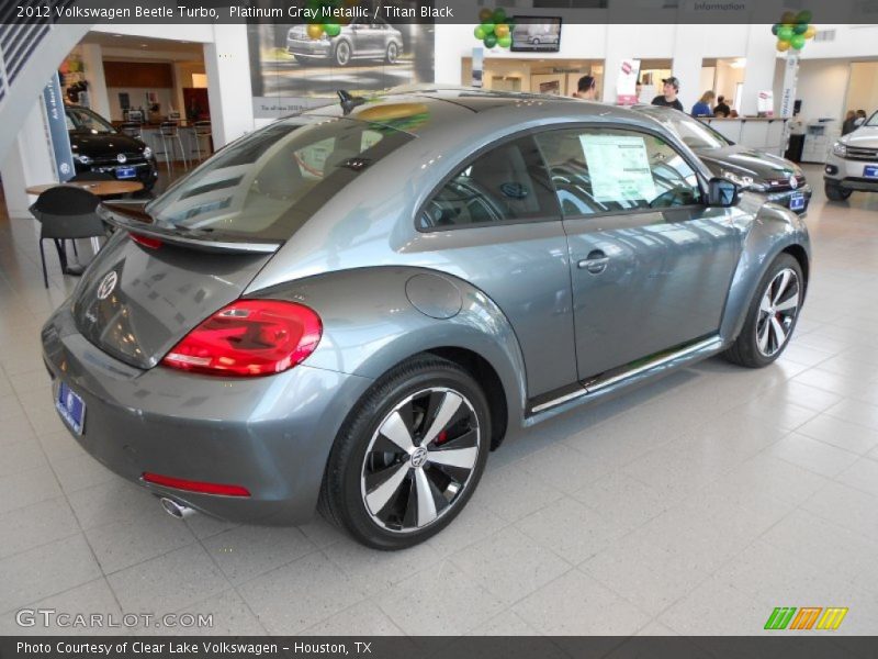 Platinum Gray Metallic / Titan Black 2012 Volkswagen Beetle Turbo
