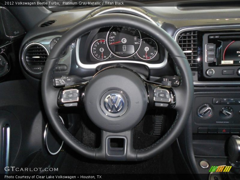 Platinum Gray Metallic / Titan Black 2012 Volkswagen Beetle Turbo