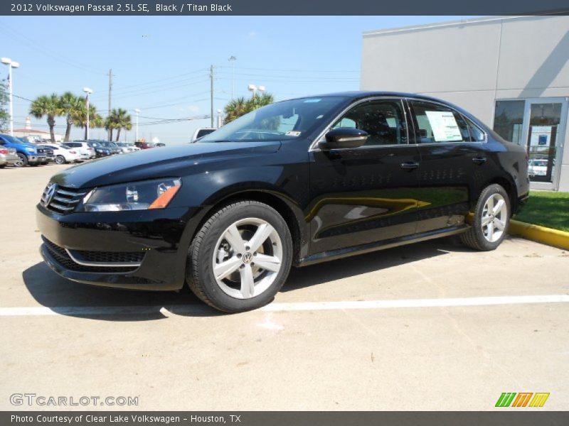 Black / Titan Black 2012 Volkswagen Passat 2.5L SE