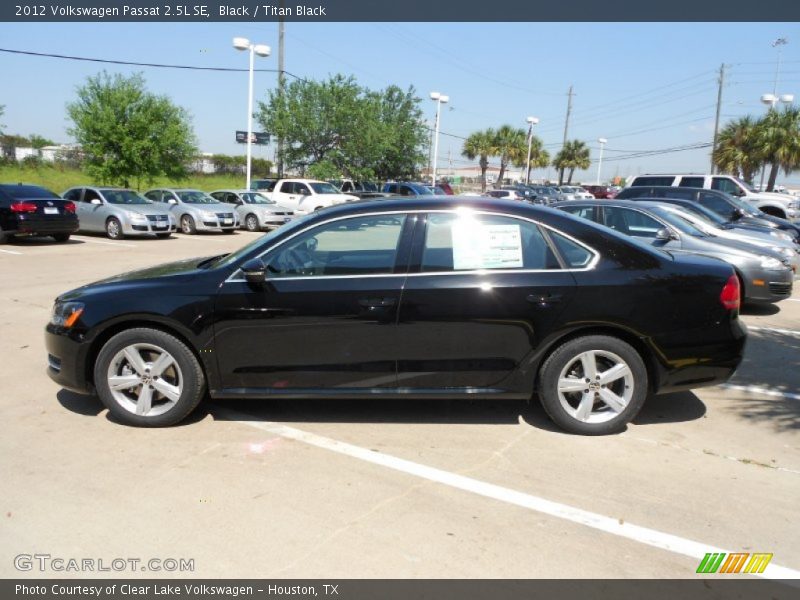 Black / Titan Black 2012 Volkswagen Passat 2.5L SE