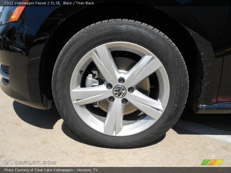 Black / Titan Black 2012 Volkswagen Passat 2.5L SE