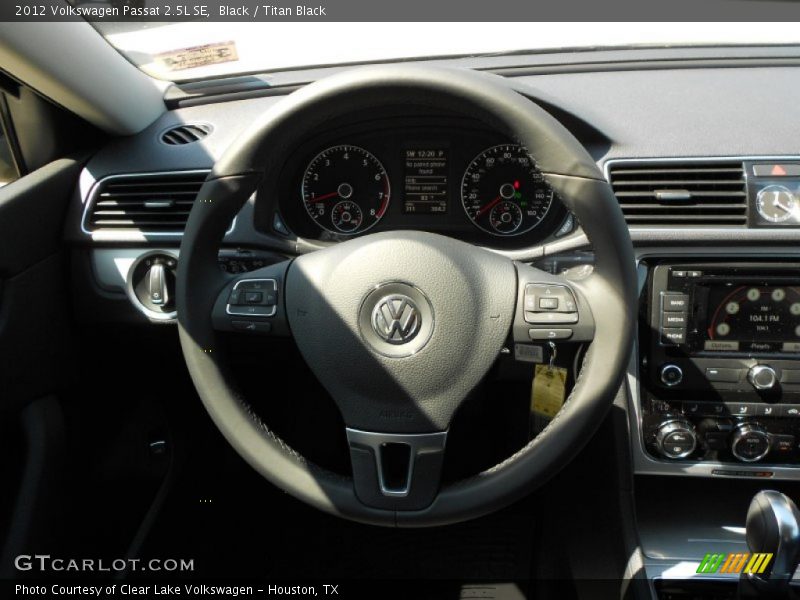 Black / Titan Black 2012 Volkswagen Passat 2.5L SE