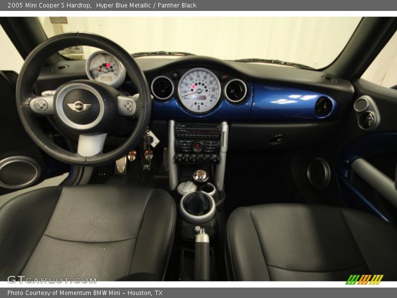 Hyper Blue Metallic / Panther Black 2005 Mini Cooper S Hardtop