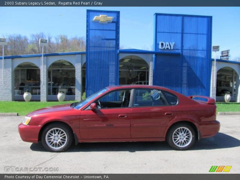 Regatta Red Pearl / Gray 2003 Subaru Legacy L Sedan