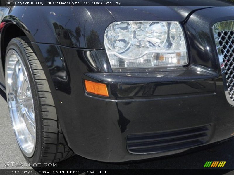 Brilliant Black Crystal Pearl / Dark Slate Gray 2008 Chrysler 300 LX