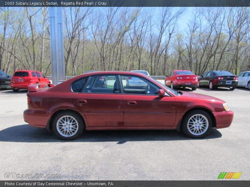 Regatta Red Pearl / Gray 2003 Subaru Legacy L Sedan