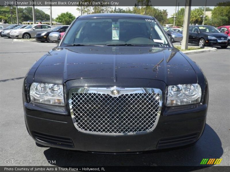 Brilliant Black Crystal Pearl / Dark Slate Gray 2008 Chrysler 300 LX
