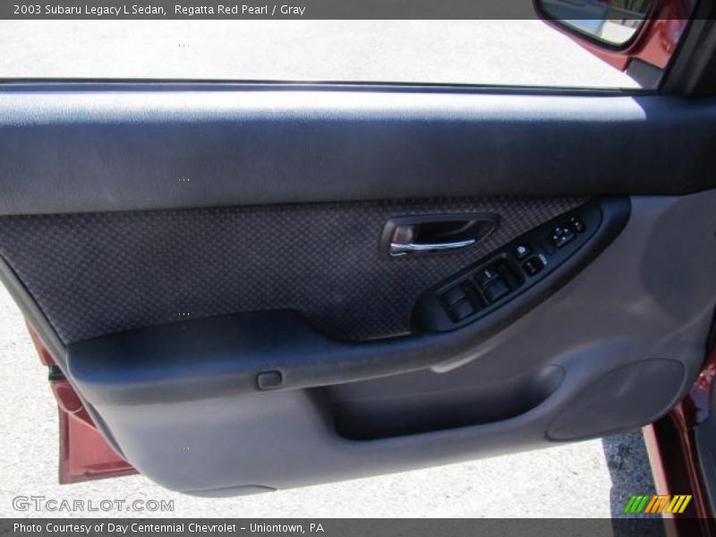Regatta Red Pearl / Gray 2003 Subaru Legacy L Sedan