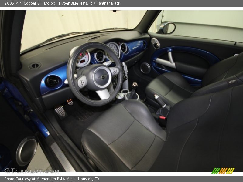 Hyper Blue Metallic / Panther Black 2005 Mini Cooper S Hardtop