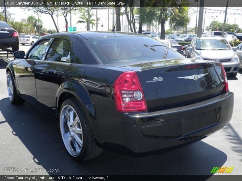 Brilliant Black Crystal Pearl / Dark Slate Gray 2008 Chrysler 300 LX