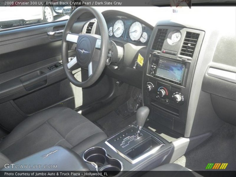 Brilliant Black Crystal Pearl / Dark Slate Gray 2008 Chrysler 300 LX