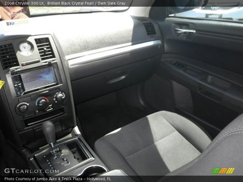 Brilliant Black Crystal Pearl / Dark Slate Gray 2008 Chrysler 300 LX