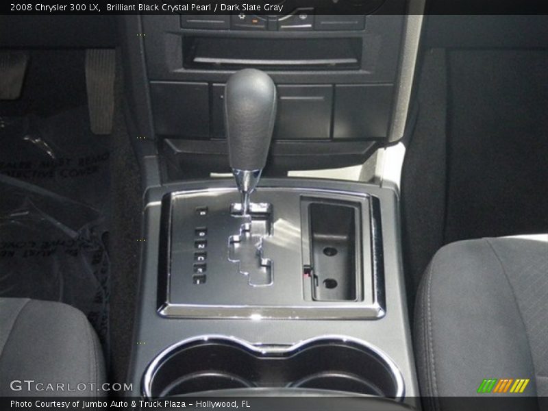 Brilliant Black Crystal Pearl / Dark Slate Gray 2008 Chrysler 300 LX
