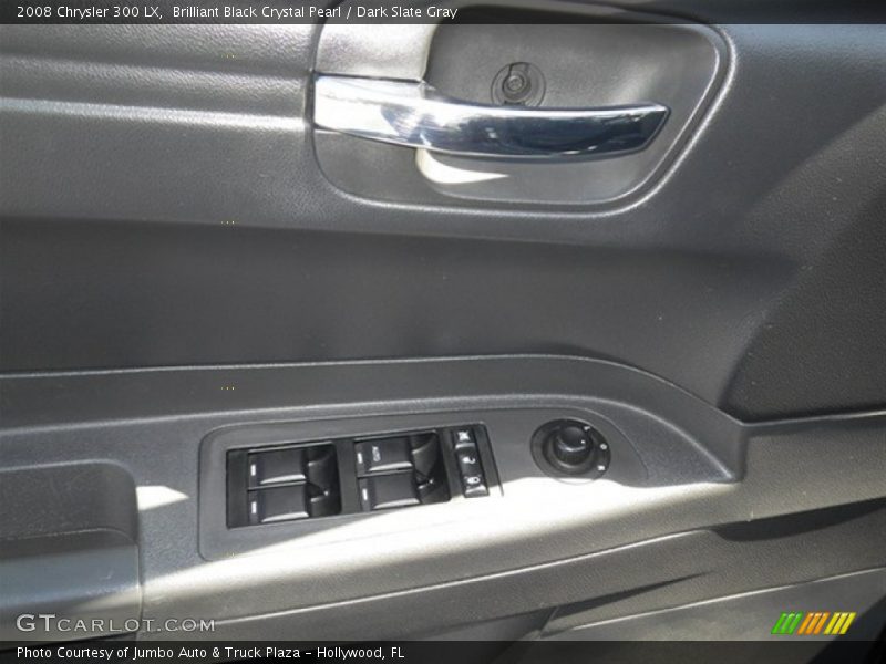 Brilliant Black Crystal Pearl / Dark Slate Gray 2008 Chrysler 300 LX