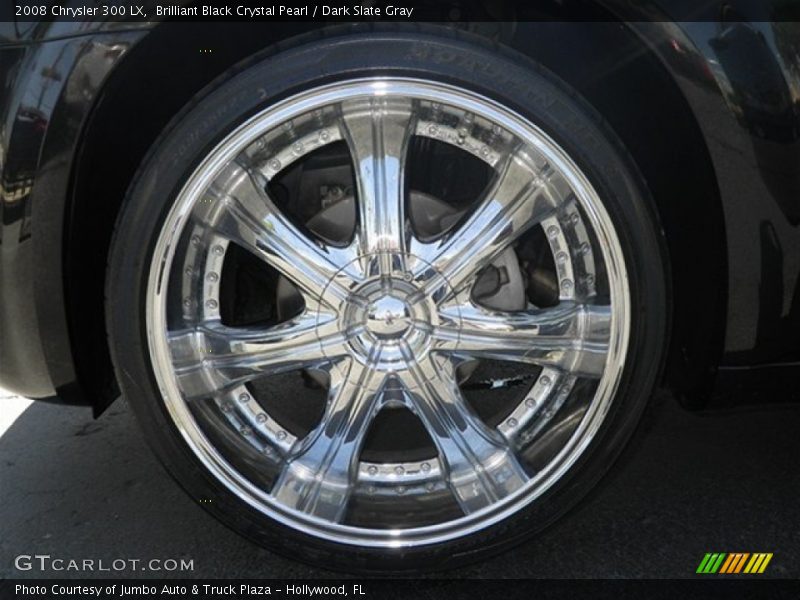 Brilliant Black Crystal Pearl / Dark Slate Gray 2008 Chrysler 300 LX
