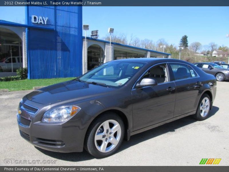 Taupe Gray Metallic / Titanium 2012 Chevrolet Malibu LS