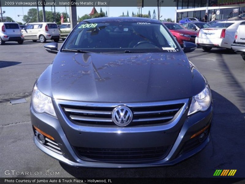 Island Grey Metallic / Black 2009 Volkswagen CC Luxury