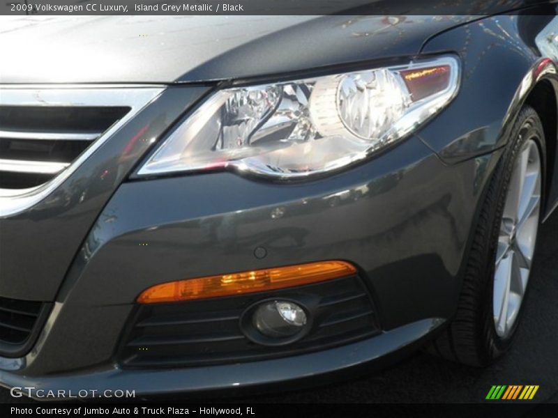 Island Grey Metallic / Black 2009 Volkswagen CC Luxury