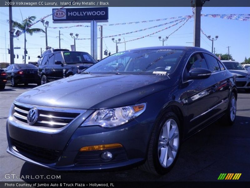 Island Grey Metallic / Black 2009 Volkswagen CC Luxury