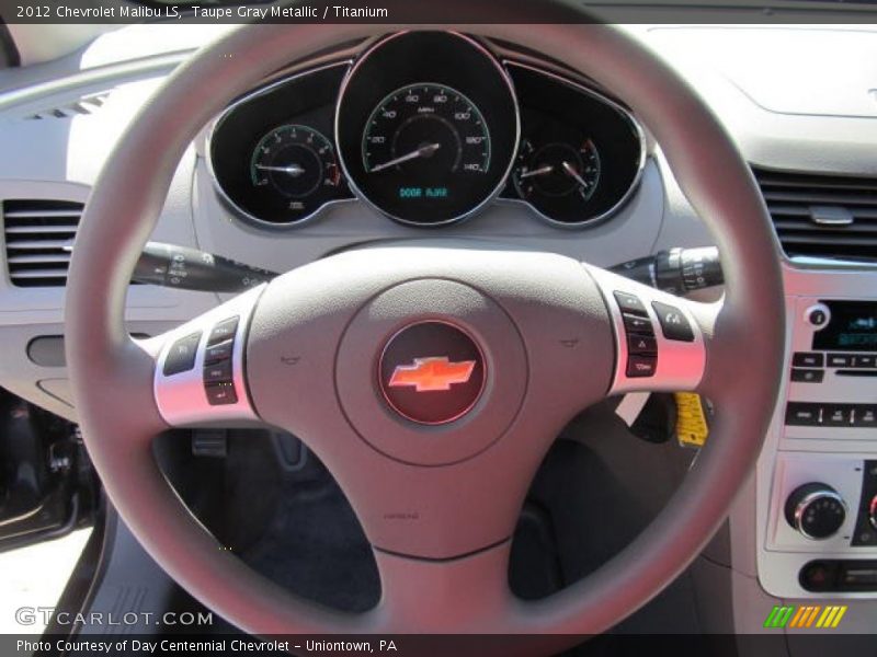 Taupe Gray Metallic / Titanium 2012 Chevrolet Malibu LS