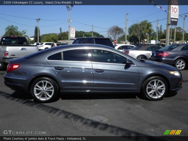 Island Grey Metallic / Black 2009 Volkswagen CC Luxury