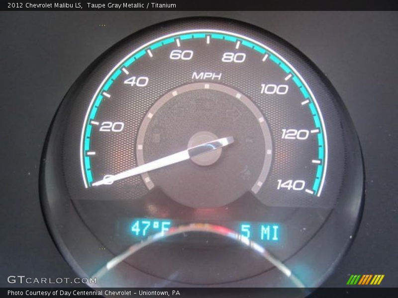 Taupe Gray Metallic / Titanium 2012 Chevrolet Malibu LS