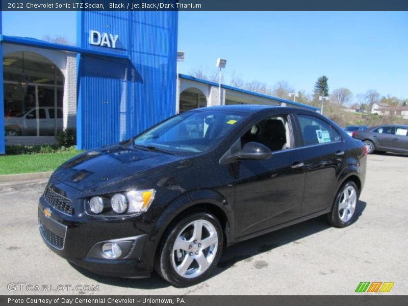 Black / Jet Black/Dark Titanium 2012 Chevrolet Sonic LTZ Sedan