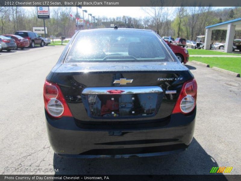 Black / Jet Black/Dark Titanium 2012 Chevrolet Sonic LTZ Sedan